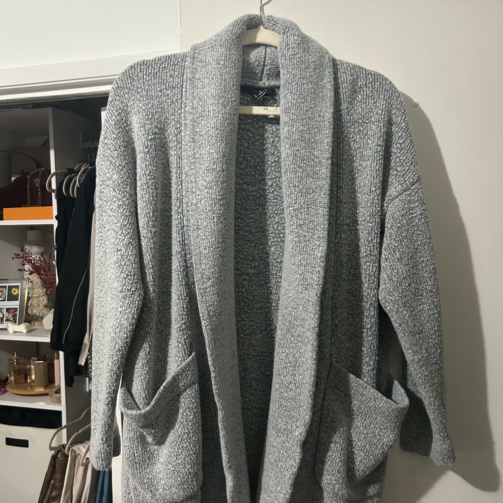 Forever 21 Heather Gray Knit Cardigan
